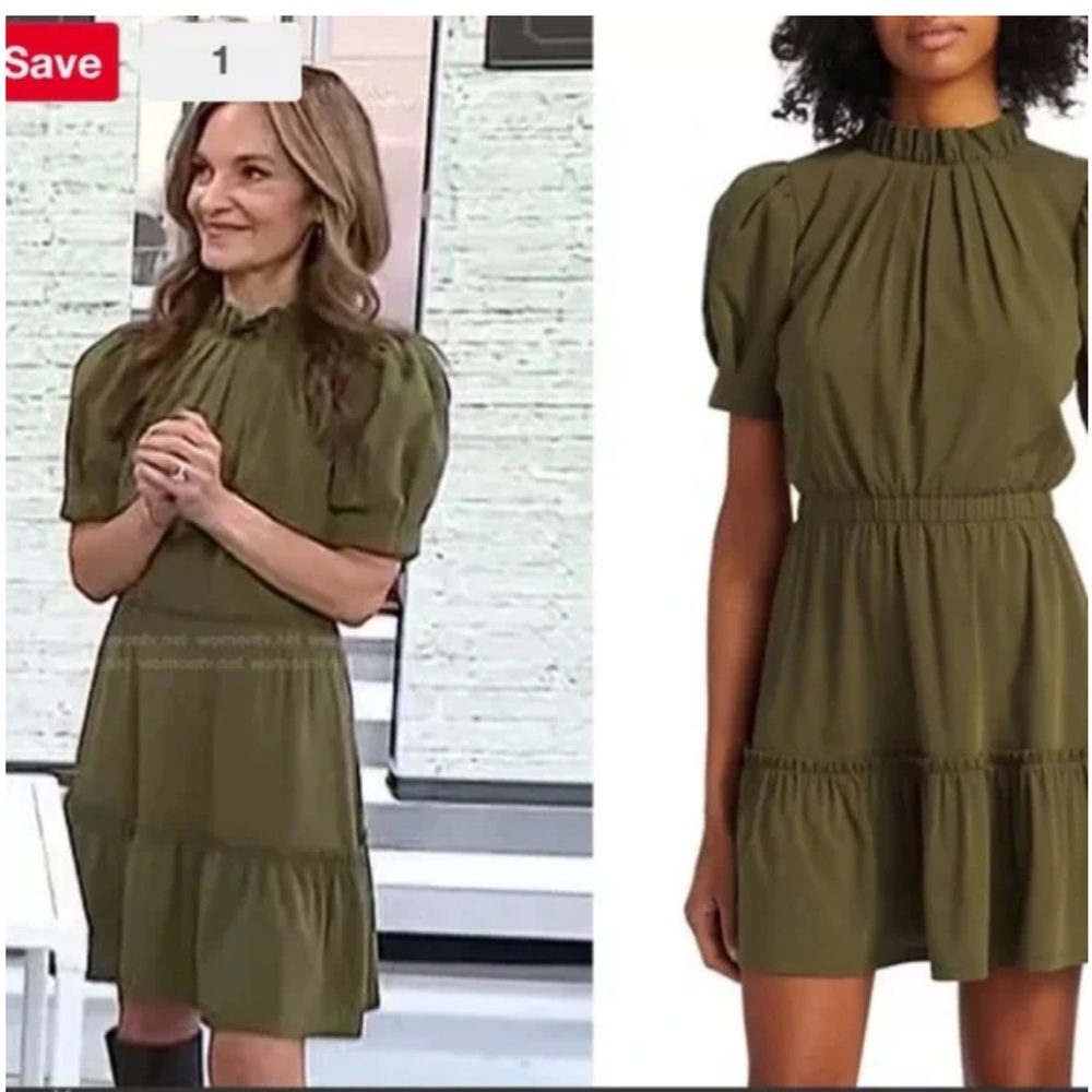 Alice + Olivia Vida Dress. Green. Size 4.